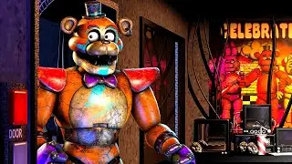 I Played FNAF 1 but with Security Breach Animatronics!