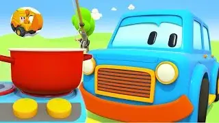 Videos para niños - Coches Inteligentes hacen un almuerzo