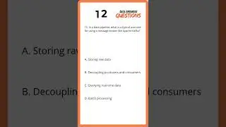 Top Data Engineering Interview Questions | MCQ Format for Beginners and Experts 15