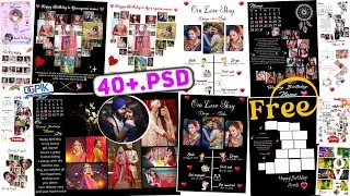40+ Free Anniversary and Birthday Customized Photo Frame PSD For Photoshop