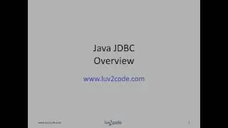 JDBC Tutorial   Part 0  Overview Full HD