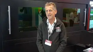 We're here at EuroBlech with the Linc-cut Fiber 2010