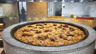 UNREAL! Uzbekistan TONS Pilaf for UNLIMITED Customers Every Day! So Much Pilaf in one day 😱🍚