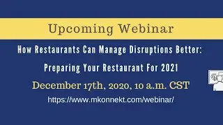 How Restaurants Can Manage Disruptions Better: Preparing Your Restaurant For 2021