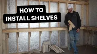 TUFF SHED SHELVING (Install Workbench, Pegboard, and Shelving)