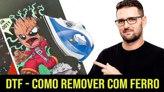 Remover DTF fácil com Ferro de Passar.