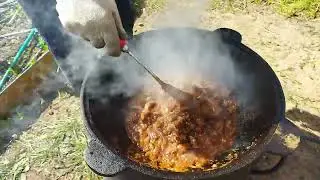 Лосятина с картошкой.