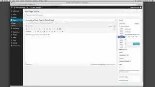 How to Add a Page in WordPress 3.9