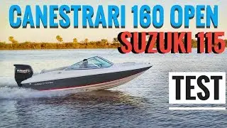 Test Canestrari 160 Open Suzuki 115hp 2018 ►DRONE◄