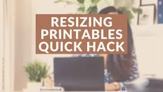 🖨️ How to Resize and Print an A5 Planner Printable to US Letter