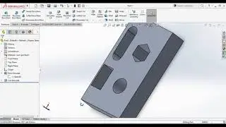 SolidWorks Tutorial 13 Cont - 3D objects -  Extruded  Cut