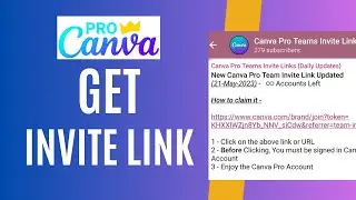 How to Get Canva Pro Team Invite Link