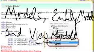 MVC Models and ViewModels | Video Tutorial for asp.net MVC