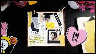 Making a Journal page while commenting on JIMIN's FACE Album
