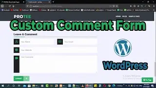 Custom Comment Form for wordPress - 2020 Latest Trick