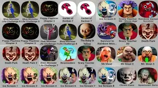 Blue Monster Life Challenge 8, Garten Of Banban 8, Scary Teacher 3D, Poppy Playtime, Granny 2, Pvz2