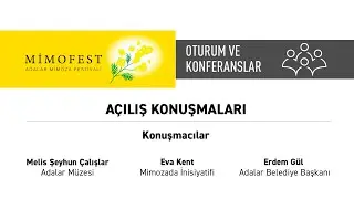 Mimofest | Oturum ve Konferansları Açılış Konuşmaları