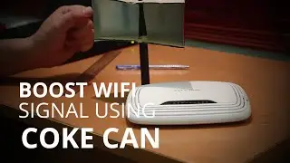 Boost WIFI signal using coke can