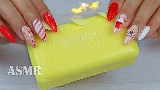 АСМР Мыло ЛИМОННОЕ Таппинг ногтями Резка  | ASMR Dry SOAP cutting Tapping 100% TINGLES