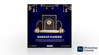 Ramzan post design in Photoshop|islamic social media posts #ramzan #postdedign