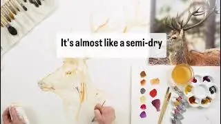 Using Dry Brush Techniques in loose watercolour
