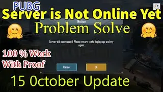 How to solve Server did not respond please Return To Login Page & Try again Problem in Pubg Mobile😍