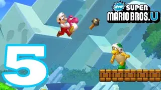 New Super Mario Bros. U - Acorn Plains 5 - Piranha Plants - Gameplay Walkthrough - Part 4 (Wii U)