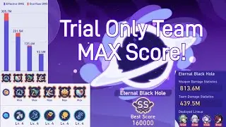 F2P Eternal Black Hole MAX Score 160,000 with Only Trial Characters! [FULL RUN] (Honkai: Star Rail)