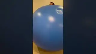 Testing a huge inflatable ball suit with no arm or leg holes