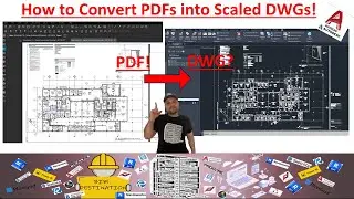 AutoCAD Tutorials | Convert PDFs to DWGs | Import, Scale & Edit PDF Files in AutoCAD