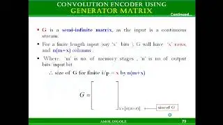 Convolution Encoder using Generator matrix G