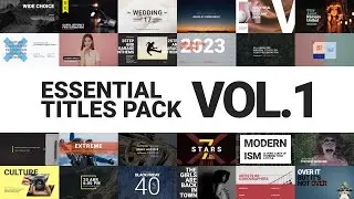Essential Titles Pack Vol.1 | VEGAS Pro Template