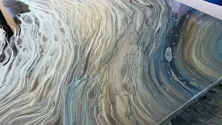 (228) HUGE Tile Dirty Pour - Acrylic Pour Tutorial