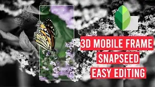 3D mobile frame Photo Editing in Snapseed | 3D Mobile camera
