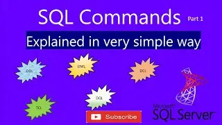 sqlcommand | sql commands | sql commands tutorial for beginners | DDL | DML | DCL | TCL | DQL in SQL