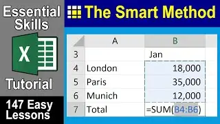 2-3: Use AutoSum to quickly calculate totals
