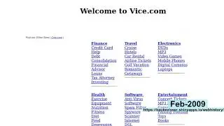 webhistory of vice.com
