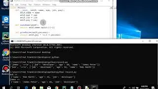 make a simple database application with python Tkinter  #4
