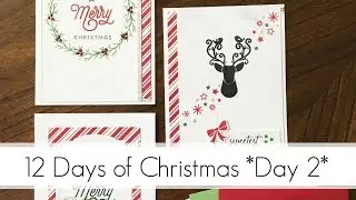 Traditional Christmas Colours - Simple, Easy to Replicate Cards!
