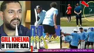 Yuvraj SIngh Motivating & Shubhman Gill Started Practice For Playing INDvsPAK Worldcup Biggest Match