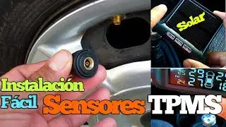 SENSOR  de PRESIÓN en Neumáticos 🔥↑ 【TPMS】kit de Instalación FÁCIL
