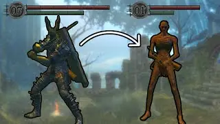 Dark Souls, but every time you get hit you LEVEL DOWN