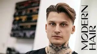 Modern hairstyle / taper with natural movement
