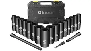 Juego de llaves de vaso de Impacto Ginour