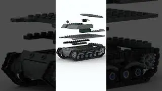 LEGO WW2 SHERMAN TANK SPEED BUILD ANIMATION | SHORT VIDEO