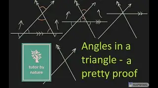 Angles in a triangle - a pretty proof