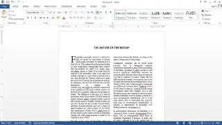 2 Columns Article Composing in MS Word