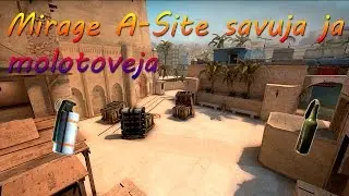 CSGO - Mirage A-Site savuja ja molotoveja