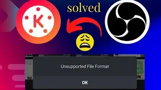 OBS Studio Video Recording File Unsupported in Kinemaster || unsupported file format. || MKV file.