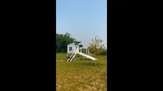 Backyard Timelapse of  a PLAYHOUSE SWING SET!!!!
